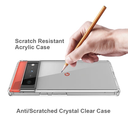 Shockproof Scratchproof TPU + Acrylic Protective Case For Google Pixel 6 Pro(Transparent) - Google Cases by buy2fix | Online Shopping UK | buy2fix