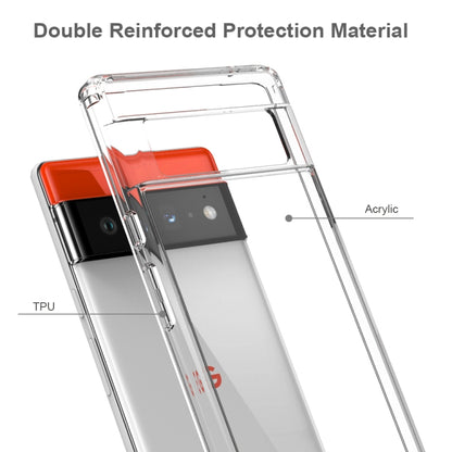 Shockproof Scratchproof TPU + Acrylic Protective Case For Google Pixel 6 Pro(Transparent) - Google Cases by buy2fix | Online Shopping UK | buy2fix