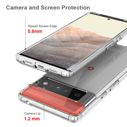 Shockproof Scratchproof TPU + Acrylic Protective Case For Google Pixel 6 Pro(Transparent) - Google Cases by buy2fix | Online Shopping UK | buy2fix