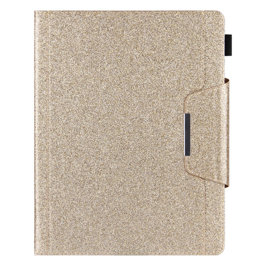 For iPad Pro 12.9 2022 / 2021 / 2020 / 2018 Glitter Powder Horizontal Flip Leather Tablet Case with Holder & Card Slot & Photo Frame & Wallet(Gold) - iPad Pro 12.9 (2022/2021) Cases by buy2fix | Online Shopping UK | buy2fix