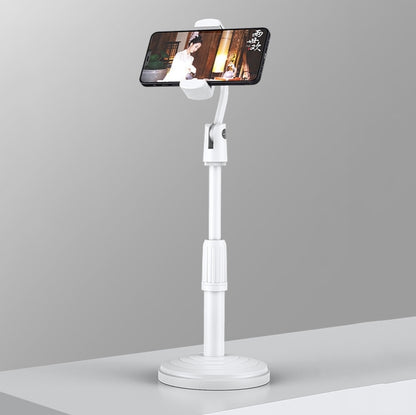 Desktop Stand Mobile Phone Tablet Live Broadcast Stand Telescopic Disc Stand(White) - Stand by buy2fix | Online Shopping UK | buy2fix