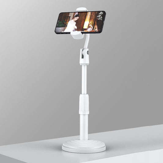 Desktop Stand Mobile Phone Tablet Live Broadcast Stand Telescopic Disc Stand(White) - Stand by buy2fix | Online Shopping UK | buy2fix