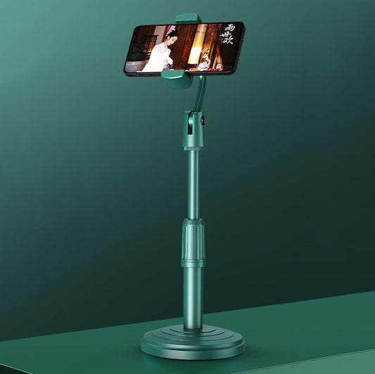 Desktop Stand Mobile Phone Tablet Live Broadcast Stand Telescopic Disc Stand(Green) - Stand by buy2fix | Online Shopping UK | buy2fix