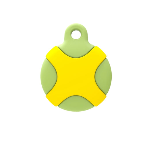 Waterproof Sealing Strip Anti-Scratch Shockproof Rugged Silicone Case For AirTag(Green Yellow) - Other by buy2fix | Online Shopping UK | buy2fix