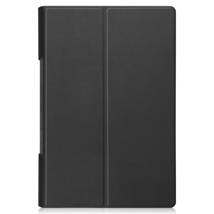 For Lenovo Yoga Tab 11 / YT-J706X Custer Texture Horizontal Flip PU Leather Case with Holder & Sleep / Wake-up Function(Black) - Lenovo by buy2fix | Online Shopping UK | buy2fix