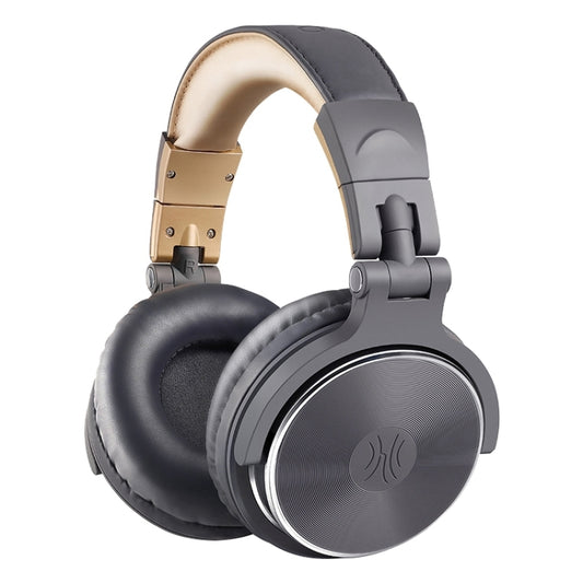 OneOdio Pro-10 Head-mounted Noise Reduction Wired Headphone with Microphone, Color:Grey Khaki by OneOdio