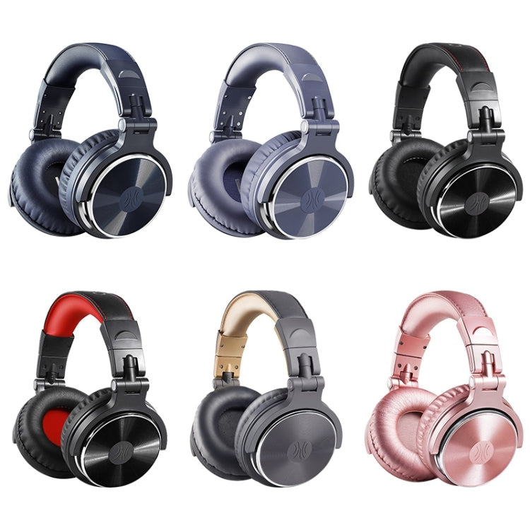OneOdio Pro-10 Head-mounted Noise Reduction Wired Headphone with Microphone, Color:Grey Khaki by OneOdio