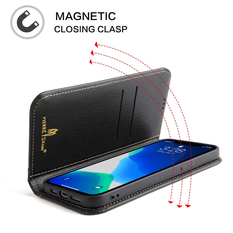For iPhone 13 Pro Genuine Leather Horizontal Flip Leather Case with Holder & Card Slots & Wallet (Black) - iPhone 13 Pro Cases by buy2fix | Online Shopping UK | buy2fix