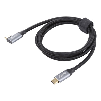 USB-C / Type-C Male to USB-C / Type-C Elbow Transmission Data Cable, Cable Length:0.5m by buy2fix