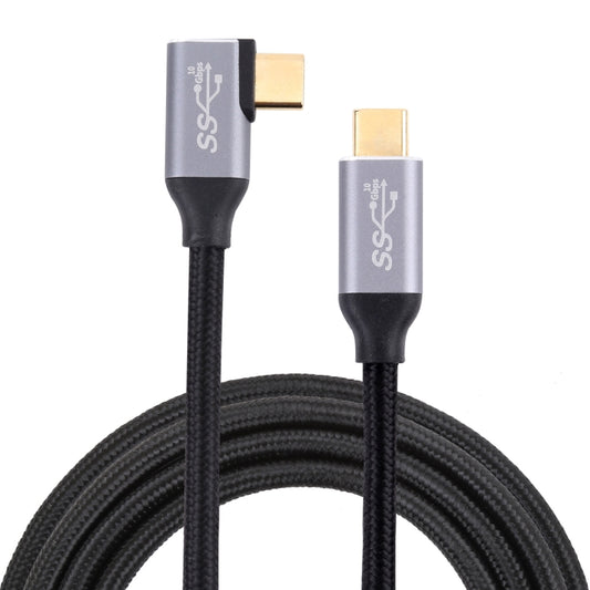 USB-C / Type-C Male to USB-C / Type-C Elbow Transmission Data Cable, Cable Length:3m - USB-C & Type-C Cable by buy2fix | Online Shopping UK | buy2fix