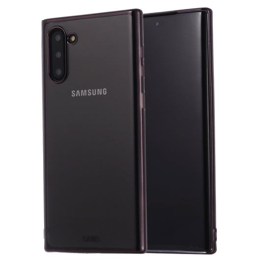 For Galaxy Note 10 GEBEI Plating TPU Shockproof Protective Case(Black) - Galaxy Phone Cases by GEBEI | Online Shopping UK | buy2fix