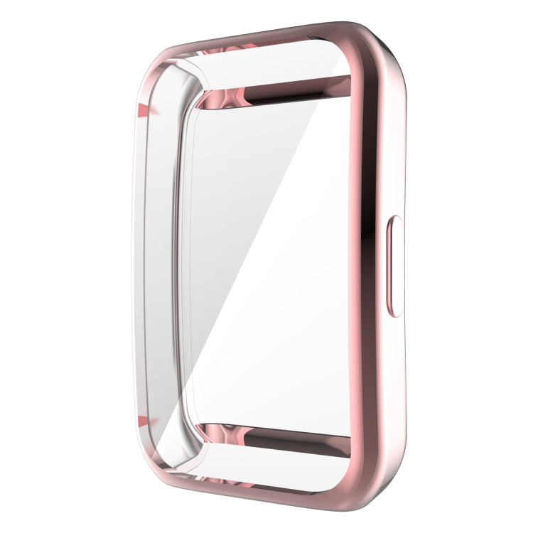 For Huawei Band 6 / 6 Pro / Honor Band 6 Full Coverage TPU Electroplating Protective Case Cover(Pink) by buy2fix