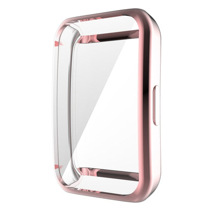 For Huawei Band 6 / 6 Pro / Honor Band 6 Full Coverage TPU Electroplating Protective Case Cover(Pink) by buy2fix