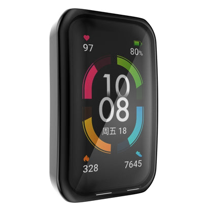 For Huawei Band 6 / 6 Pro / Honor Band 6 Full Coverage TPU Electroplating Protective Case Cover(Black) - Watch Cases by buy2fix | Online Shopping UK | buy2fix