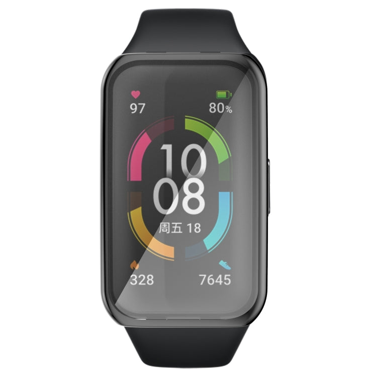 For Huawei Band 6 / 6 Pro / Honor Band 6 Full Coverage TPU Electroplating Protective Case Cover(Black) - Watch Cases by buy2fix | Online Shopping UK | buy2fix
