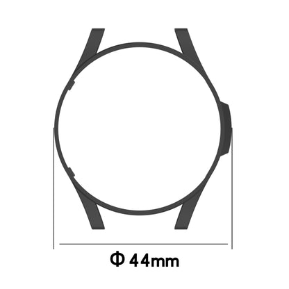 For Samsung Galaxy Watch4 44mm Half Coverage Hollowed PC Protective Case(Black) - Watch Cases by buy2fix | Online Shopping UK | buy2fix