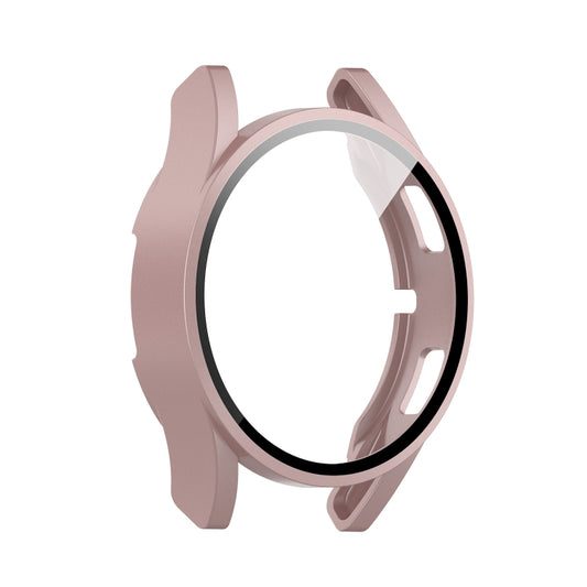 For Samsung Galaxy Watch4 40mm PC Protective Case with Tempered Glass Film(Rose Gold) - Watch Cases by buy2fix | Online Shopping UK | buy2fix