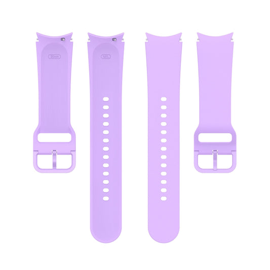 For Samung Galaxy Watch4 40mm / 44mm Silicone Flat Buckle Watch Band(Purple) - Watch Bands by buy2fix | Online Shopping UK | buy2fix