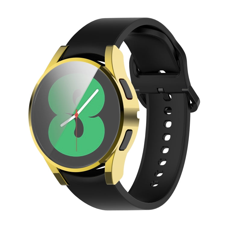 For Samung Galaxy Watch4 40mm Full Coverage TPU Electroplating Protective Case Cover(Gold) - Watch Cases by buy2fix | Online Shopping UK | buy2fix