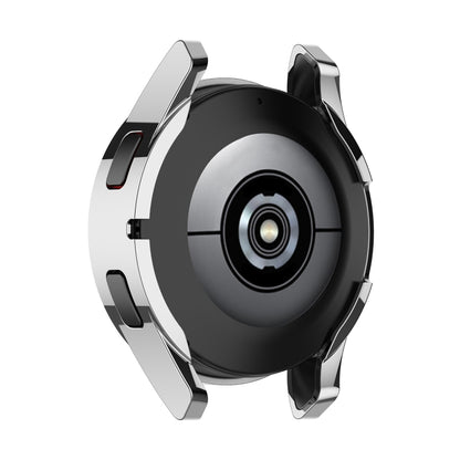 For Samung Galaxy Watch4 40mm Full Coverage TPU Electroplating Protective Case Cover(Silver) - Watch Cases by buy2fix | Online Shopping UK | buy2fix