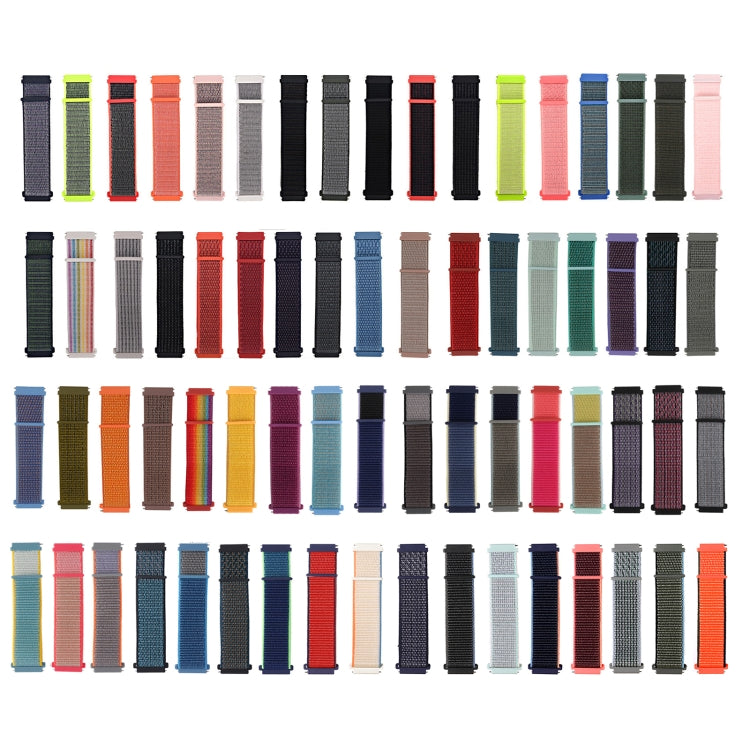 For Garmin Vivoactive 3 Nylon Loop Watch Band(Bright Spruce) - Watch Bands by buy2fix | Online Shopping UK | buy2fix