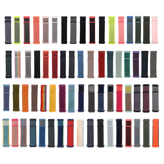 For Garmin Vivoactive 3 Nylon Loop Watch Band(Bright Spruce) - Watch Bands by buy2fix | Online Shopping UK | buy2fix