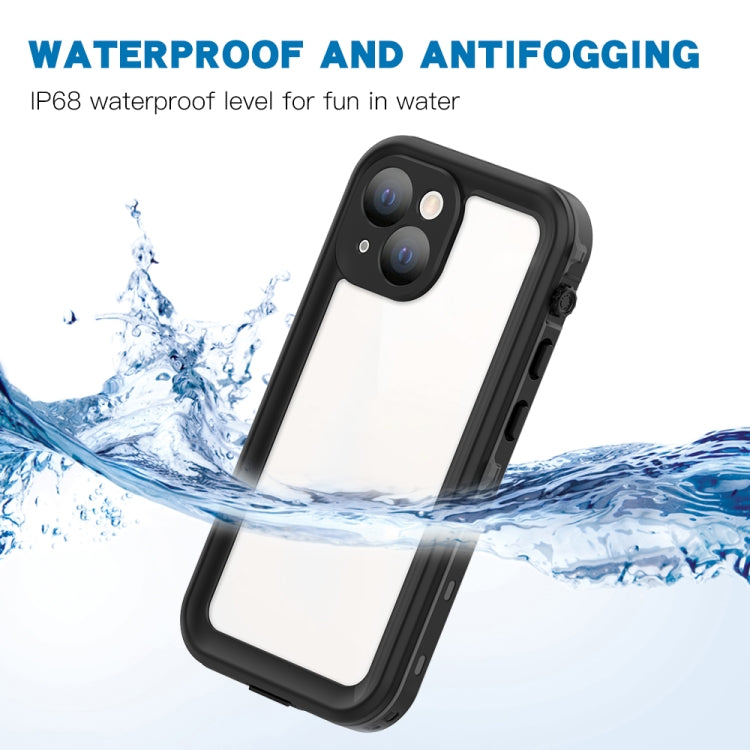 For iPhone 13 mini RedPepper Transparent Dot Shockproof Waterproof PC + TPU Protective Case (Black) - iPhone 13 mini Cases by RedPepper | Online Shopping UK | buy2fix