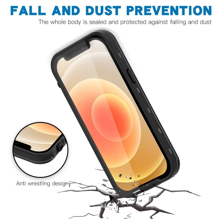For iPhone 13 mini RedPepper Transparent Dot Shockproof Waterproof PC + TPU Protective Case (Black) - iPhone 13 mini Cases by RedPepper | Online Shopping UK | buy2fix