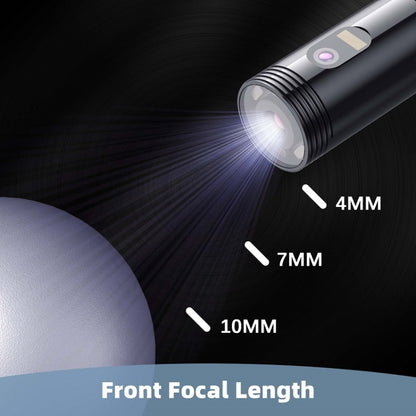 Y19 8mm Single Lens Hand-held Hard-wire Endoscope with 4.3-inch IPS Color LCD Screen, Cable Length:3.5m(Yellow) by buy2fix