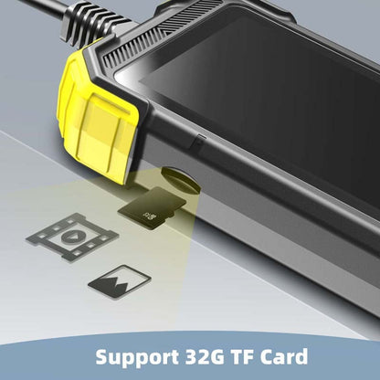 Y19 8mm Single Lens Hand-held Hard-wire Endoscope with 4.3-inch IPS Color LCD Screen, Cable Length:3.5m(Yellow) by buy2fix
