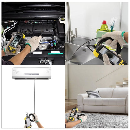 Y19 8mm Single Lens Hand-held Hard-wire Endoscope with 4.3-inch IPS Color LCD Screen, Cable Length:5m(Yellow) -  by buy2fix | Online Shopping UK | buy2fix