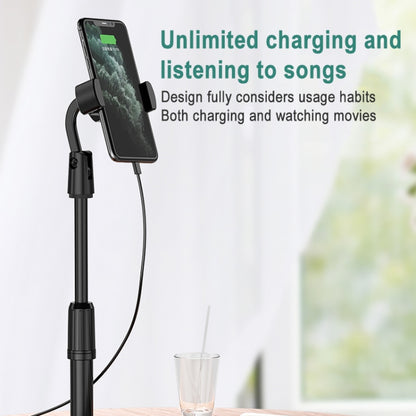 Desktop Stand Mobile Phone Tablet Live Broadcast Stand Telescopic Disc Stand, Style:Holder + Remote Control(Black) - Stand by buy2fix | Online Shopping UK | buy2fix