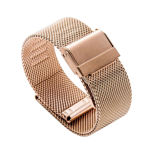 18mm 304 Stainless Steel Double Buckles Watch Band(Rose Gold) - Watch Bands by buy2fix | Online Shopping UK | buy2fix