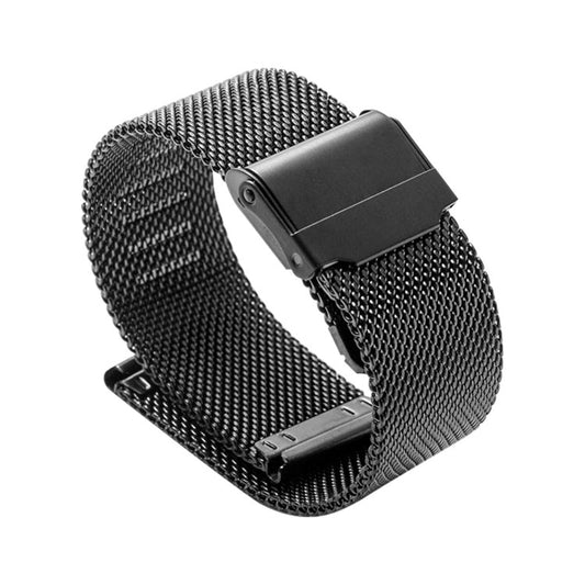 20mm 304 Stainless Steel Double Buckles Watch Band(Black) - Watch Bands by buy2fix | Online Shopping UK | buy2fix