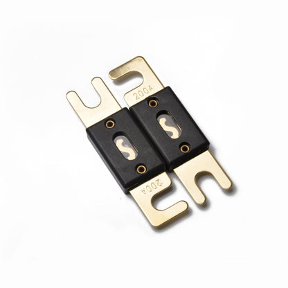 A0109 5 PCS 200A Gold-plated Large Forkbolt Car ANL Fuse - Fuse by buy2fix | Online Shopping UK | buy2fix