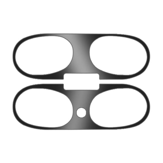 Pour Beats Studio Buds écouteur sans fil Bluetooth son magique autocollant de protection en métal (noir)