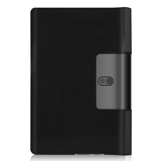 For Lenovo Yoga Smart Tab Custer Texture Horizontal Flip Leather Case with Two-folding Holder(Black) by buy2fix