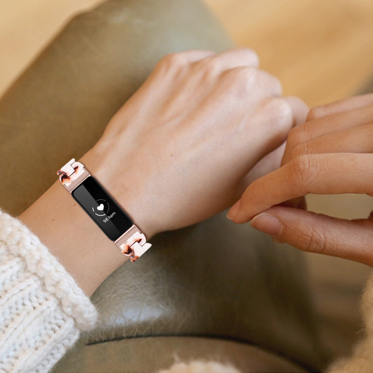 For Fitbit Inspire 2 / Inspire Oval Resin Watch Band(Nougat) by buy2fix