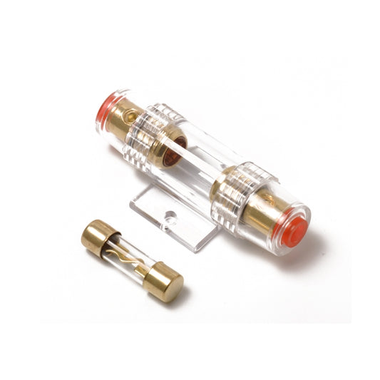 A0299 Car 100 Amp Audio AGU Fuse Holder Fuseholder 4 6 8 Gauge Inline Gold Plated - Fuse by buy2fix | Online Shopping UK | buy2fix