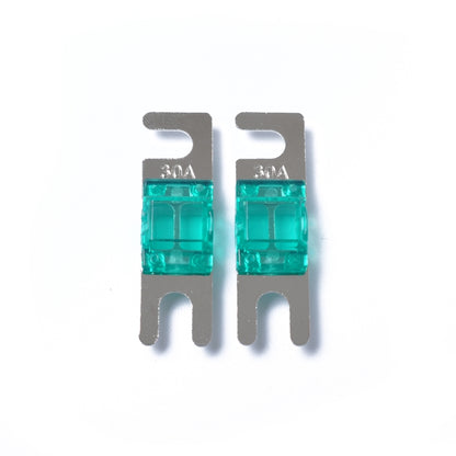 A0301 Green 5 PCS Car Audio AFS Mini ANL 30A Fuse Nicked Plated - Fuse by buy2fix | Online Shopping UK | buy2fix