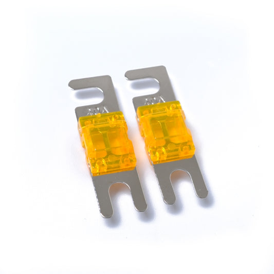 A0302 Dark Orange 5 PCS Car Audio AFS Mini ANL 40A Fuse Nicked Plated - Fuse by buy2fix | Online Shopping UK | buy2fix