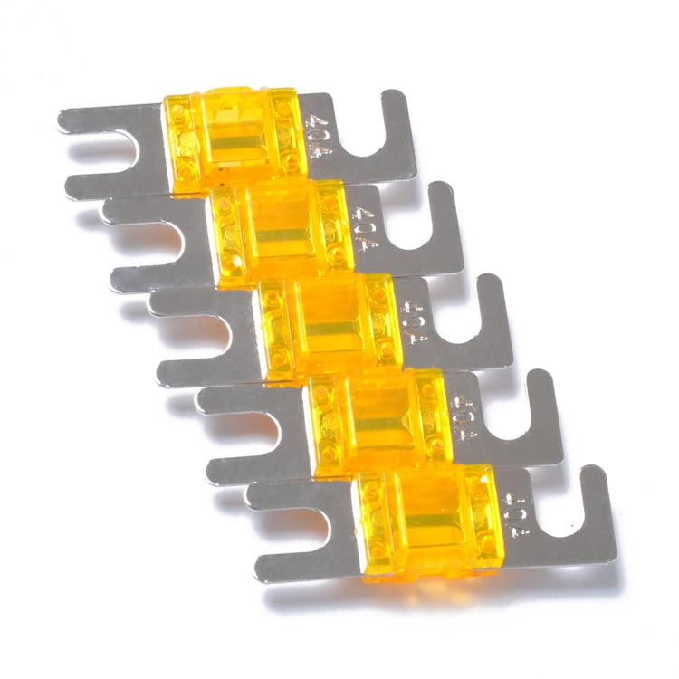 A0302 Dark Orange 5 PCS Car Audio AFS Mini ANL 40A Fuse Nicked Plated - Fuse by buy2fix | Online Shopping UK | buy2fix