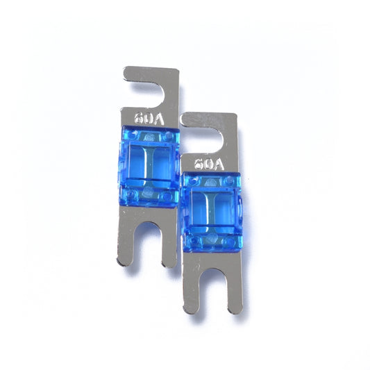 A0303 Blue 5 PCS Car Audio AFS Mini ANL 60A Fuse Nicked Plated - Fuse by buy2fix | Online Shopping UK | buy2fix