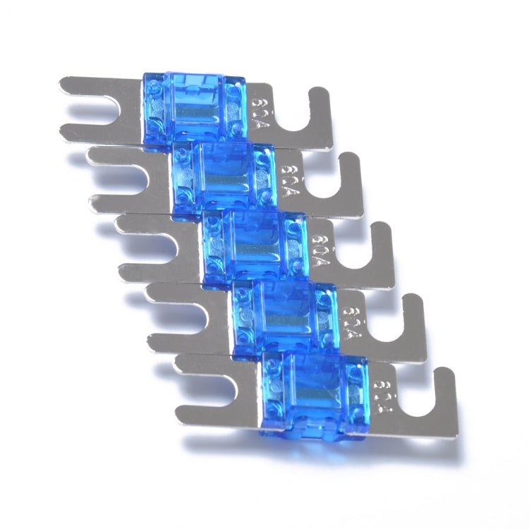 A0303 Blue 5 PCS Car Audio AFS Mini ANL 60A Fuse Nicked Plated - Fuse by buy2fix | Online Shopping UK | buy2fix