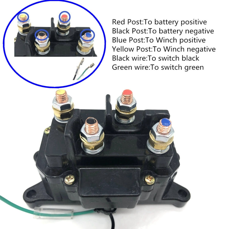 A0397 12V 250A ATV Electric Winch Relay Heavy Duty Solenoid Contactor - Relays by buy2fix | Online Shopping UK | buy2fix