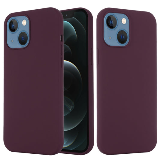 For iPhone 13 Shockproof Silicone Magnetic Magsafe Case(Plum Color) - iPhone 13 Cases by buy2fix | Online Shopping UK | buy2fix