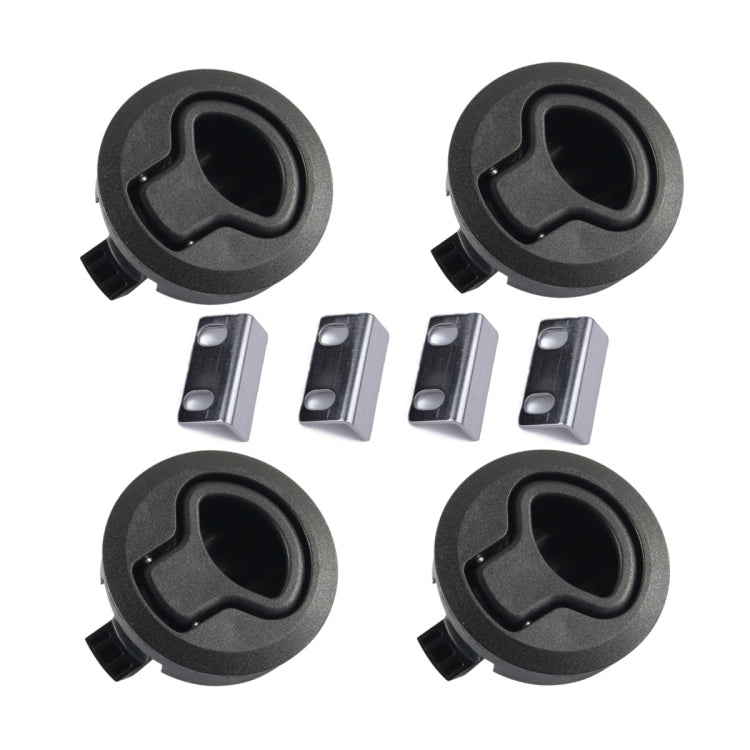 A5661 4 PCS RV / Yacht Flush Pull Slam Latch - Locks & Hasps by buy2fix | Online Shopping UK | buy2fix
