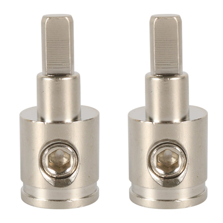 A5679 2 PCS Car Large Size Nickel-plated Brass 0GA to 4GA Audio Terminal Block - Terminal connectors by buy2fix | Online Shopping UK | buy2fix