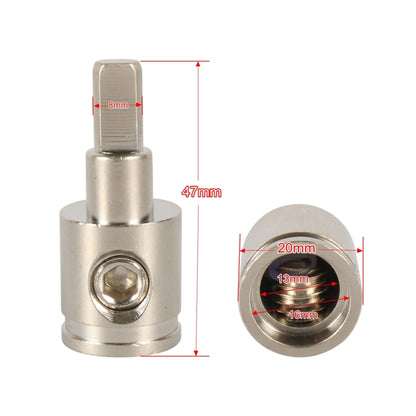 A5683 4 PCS Car Large Size Nickel-plated Brass 0GA to 4GA Audio Terminal Block with Screws - Terminal connectors by buy2fix | Online Shopping UK | buy2fix