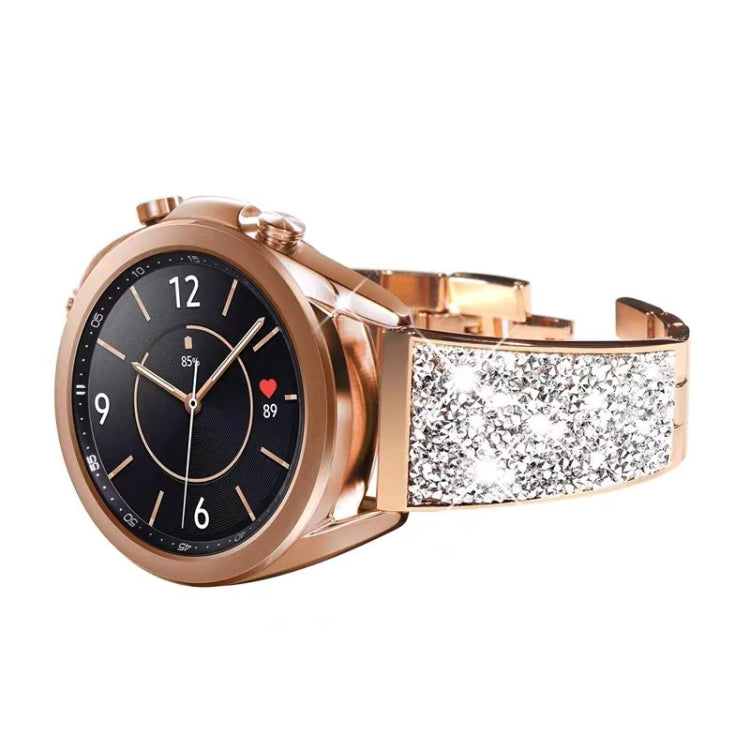 For Xiaomi Haylou RS3 / Suunto 9 Peak 22mm Universal Stainless Steel Metal Watch Band(Rose Gold) - Watch Bands by buy2fix | Online Shopping UK | buy2fix